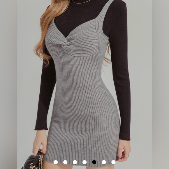 NEW! AIR SPACE Twisted Knit Sleeveless Short Dress - Picture 3 of 5